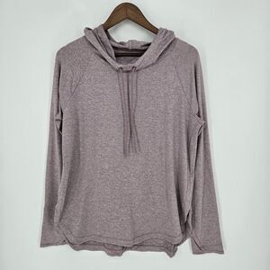Athleta Purple Hooded Athletic Top Large